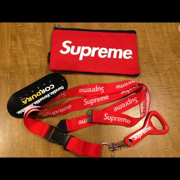 Supreme Mobile Pouch & Lanyard Red Bottle Opener - Picture 2 of 3